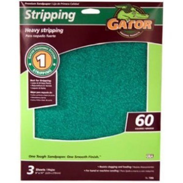 Gator Sandpaper Al Ox 9X11In 80 3Pk 7261